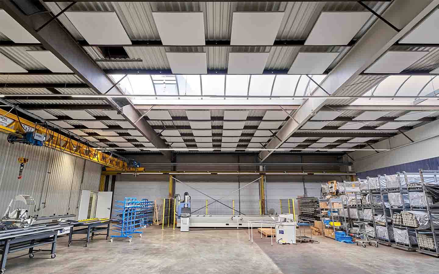 Akoestische plafondpanelen bij Hardeman.