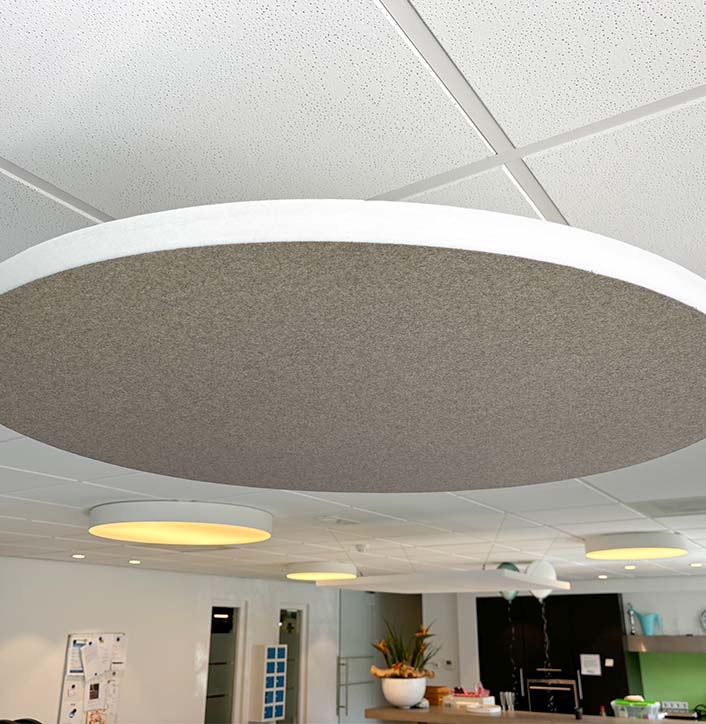 Reducel Surface plafondpaneel rond bruin.
