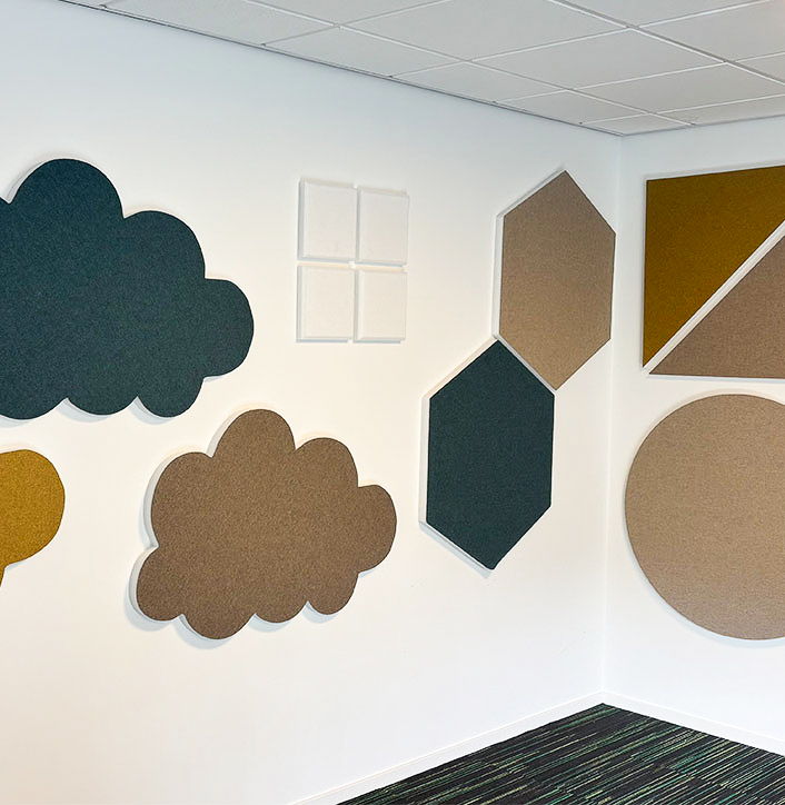 Reducel Surface, verschillende wandpanelen.