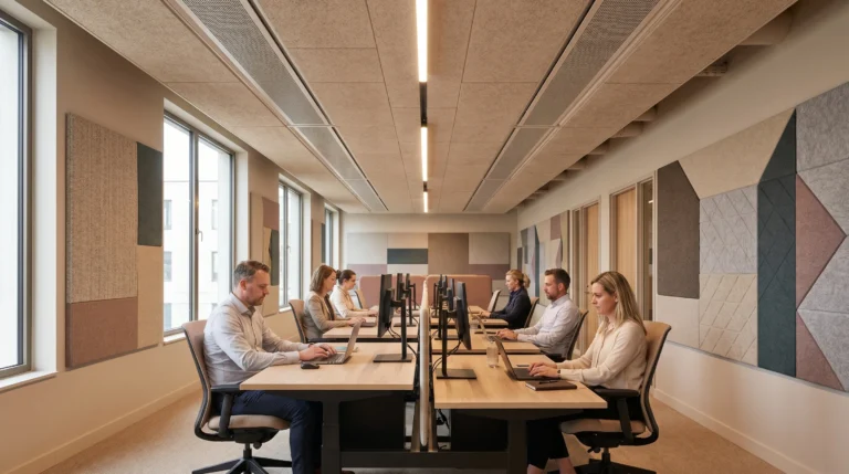 Akoestiek kantoor verbeteren met plafond en wand in balans - Main Image